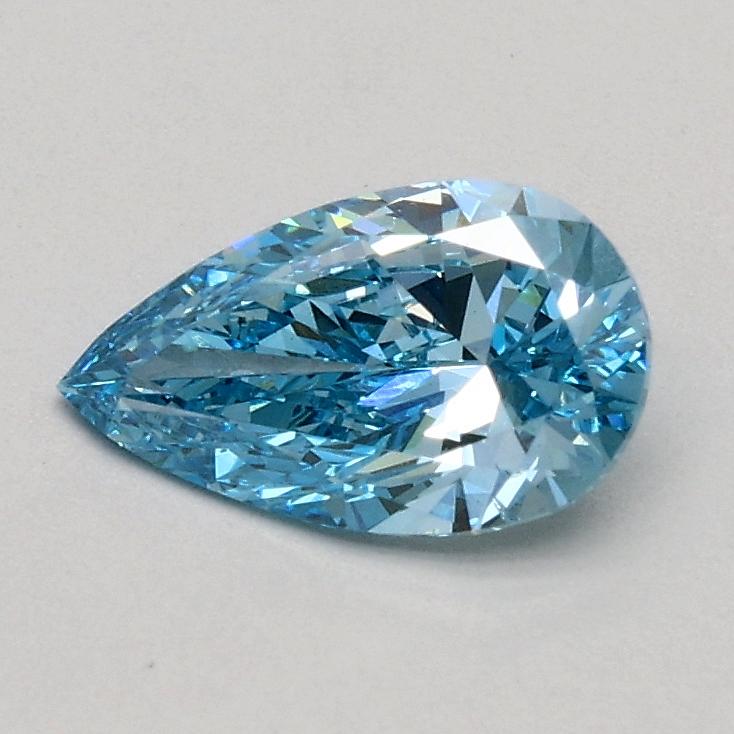 0.50 Ct. Fancy Vivid Blue Pear Lab Grown Diamond