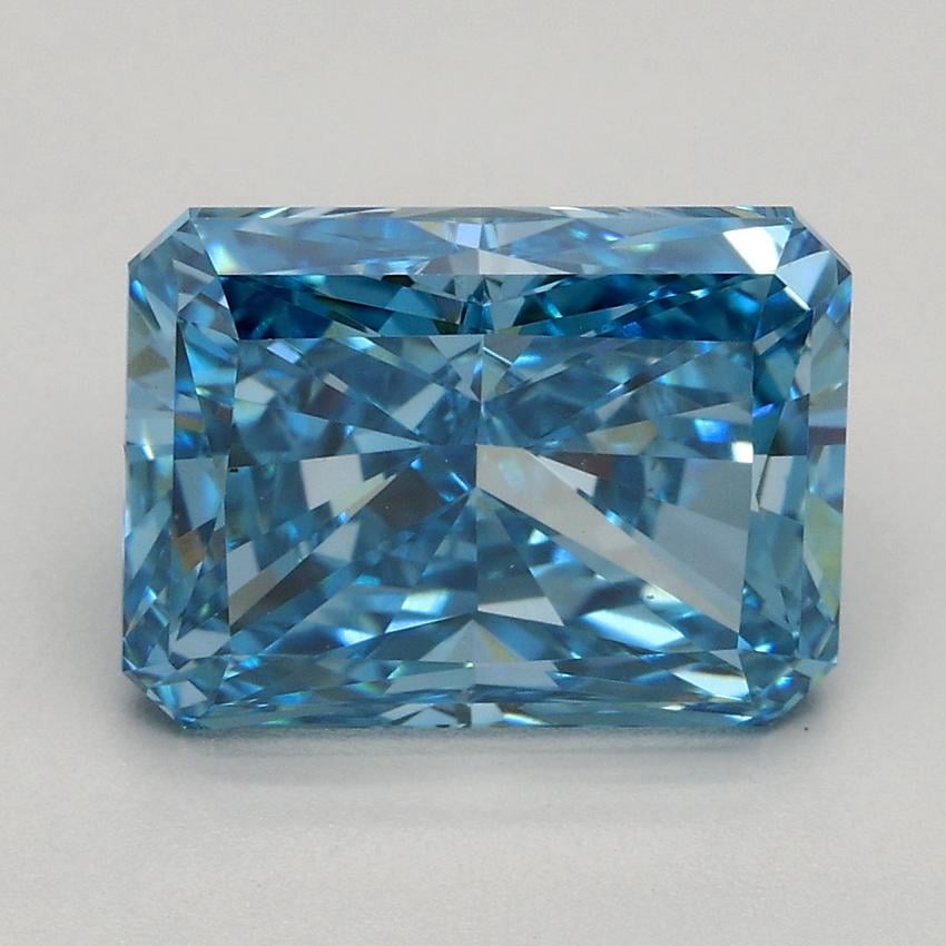 3.01 Ct. Fancy Vivid Blue Radiant Lab Grown Diamond