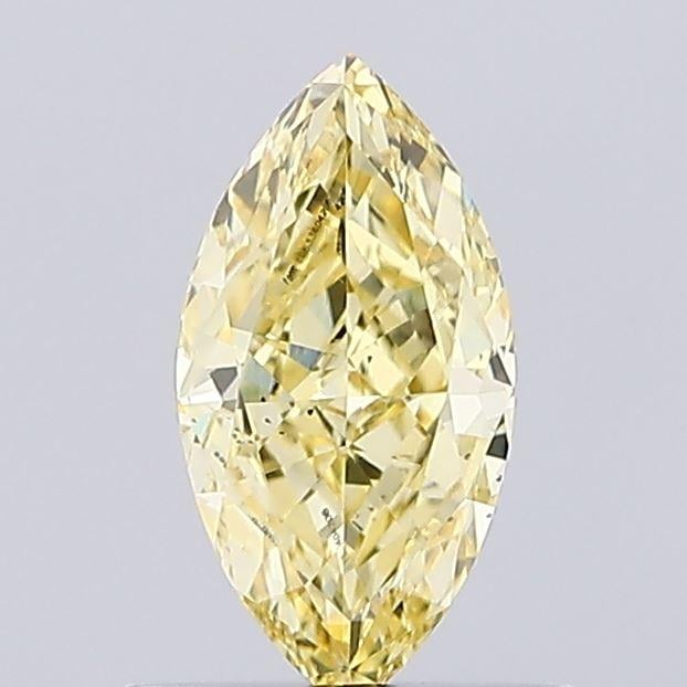 0.65 Ct. Fancy Intense  Yellow Marquise Lab Grown Diamond