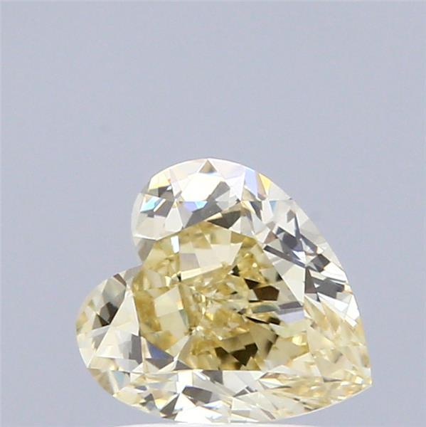 1.69 Ct. Fancy Light Yellow Heart Lab Grown Diamond