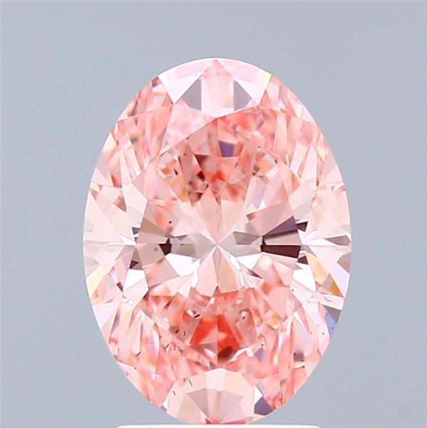 2.00 Ct. Fancy Vivid Pink Oval Lab Grown Diamond