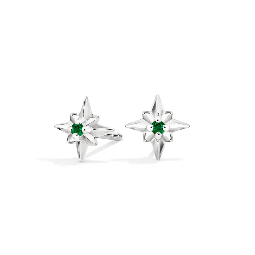 Nature Inspired Emerald Earrings 