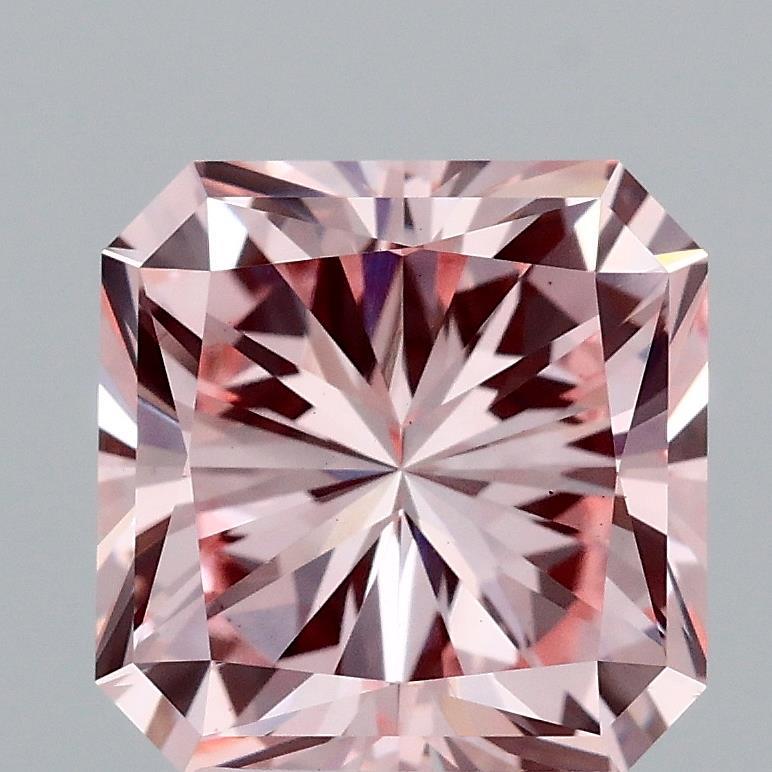 3.28 Ct. Fancy Intense Pink Radiant Lab Grown Diamond
