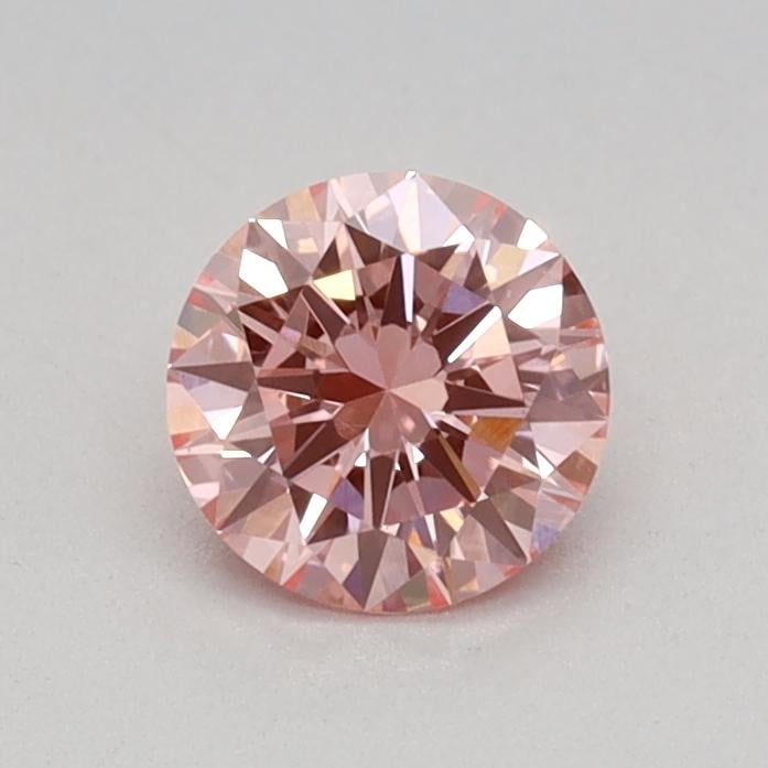 0.39 Ct. Fancy Vivid Pink Round Lab Grown Diamond