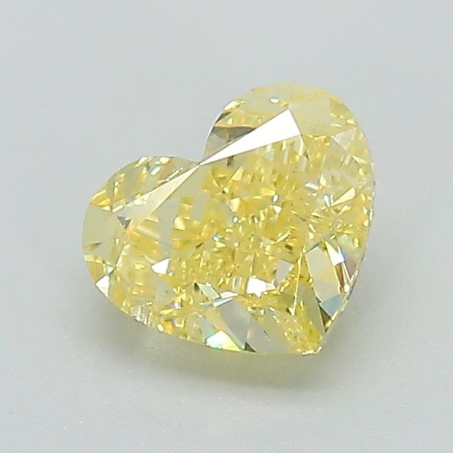 1.02 Ct. Fancy Intense Yellow Heart Lab Grown Diamond