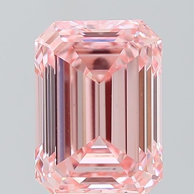 3.72 Ct. Fancy Intense Pink Emerald Lab Grown Diamond
