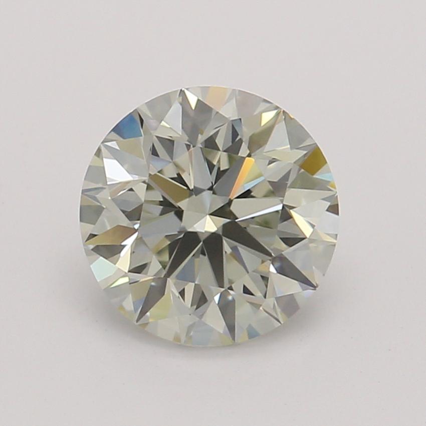 0.70 Ct. Very Light Green-Yellow Round Diamond