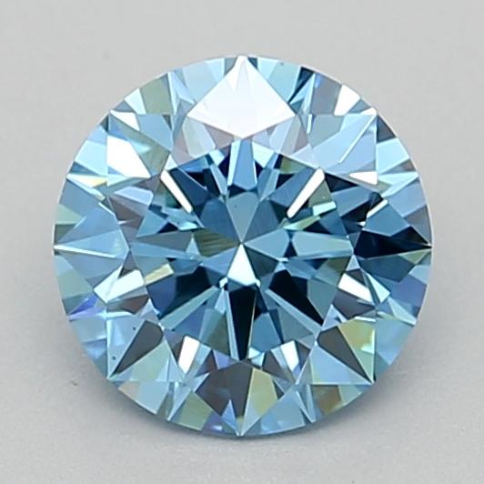 1.01 Ct. Fancy Vivid  Blue Round Lab Grown Diamond