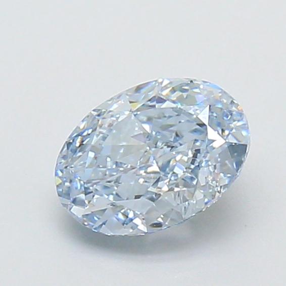 1.02 Ct. Fancy Vivid Blue Oval Lab Grown Diamond