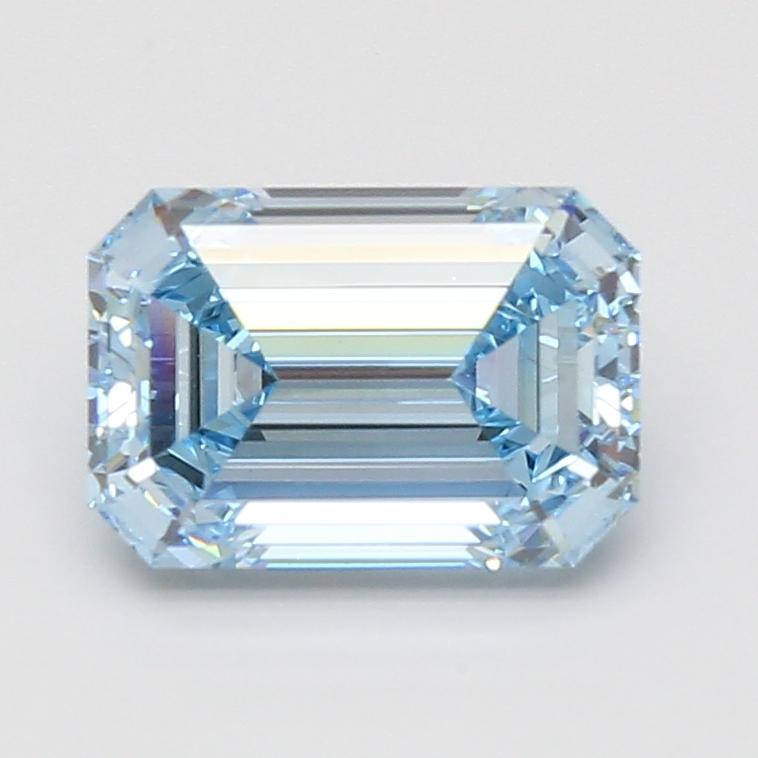 2.71 Ct. Fancy Intense Blue Emerald Lab Grown Diamond