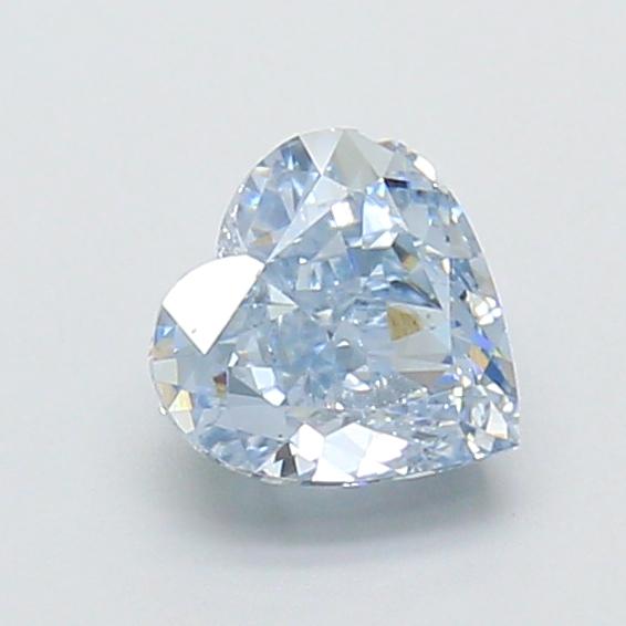 1.01 Ct. Fancy Vivid Blue Heart Lab Grown Diamond