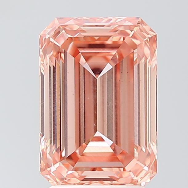 2.94 Ct. Fancy Intense Orange Emerald Lab Grown Diamond