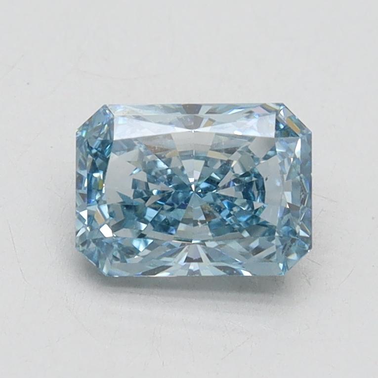 0.94 Ct. Fancy Vivid Blue Radiant Lab Grown Diamond