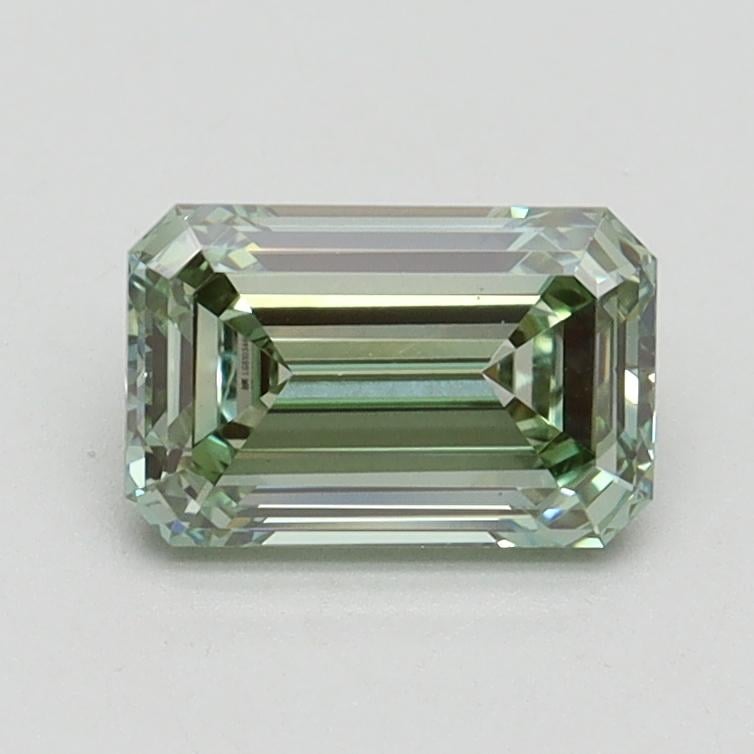 1.05 Ct. Fancy Intense Pacific Green Emerald Lab Grown Diamond