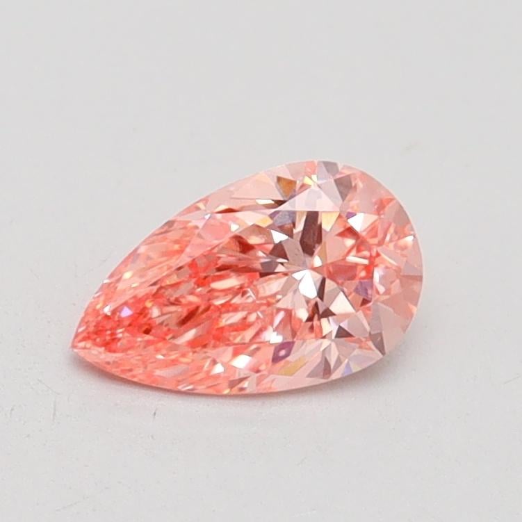 0.51 Ct. Fancy Vivid Pink Pear Lab Grown Diamond