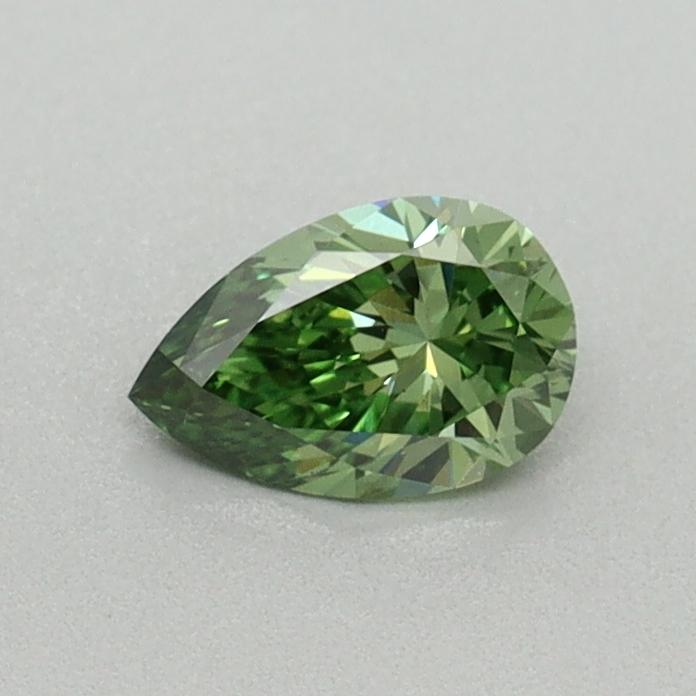 0.36 Ct. Fancy Vivid Green Pear Lab Grown Diamond