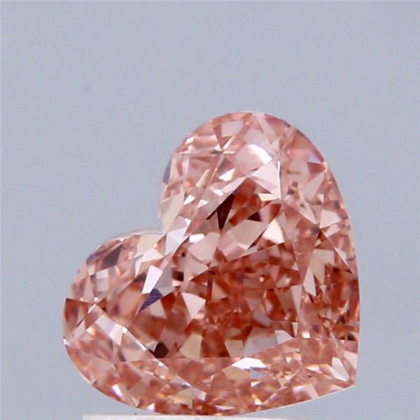2.02 Ct. Fancy Intense Brownish Pink Heart Lab Grown Diamond