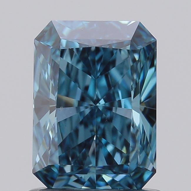 0.98 Ct. Fancy Vivid Blue Radiant Lab Grown Diamond