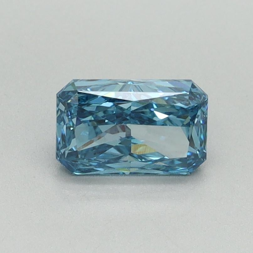 0.73 Ct. Fancy Vivid Malibu Blue Radiant Lab Grown Diamond