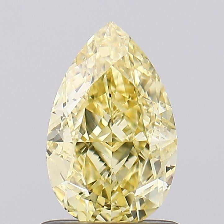 1.07 Ct. Fancy Intense Yellow Pear Lab Grown Diamond