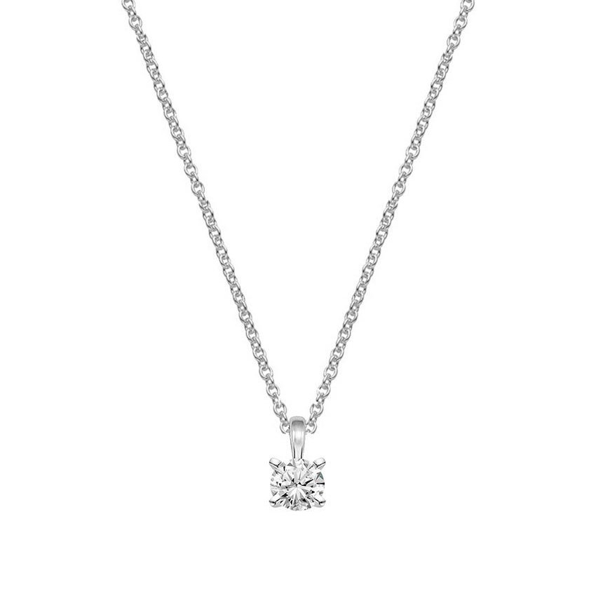 Four-Prong Diamond Necklace (1/4 ct. tw.) | Brilliant Earth