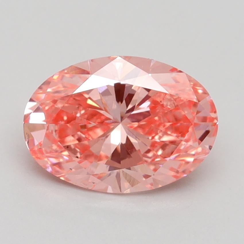 1.60 Ct. Fancy Vivid Pink Oval Lab Grown Diamond