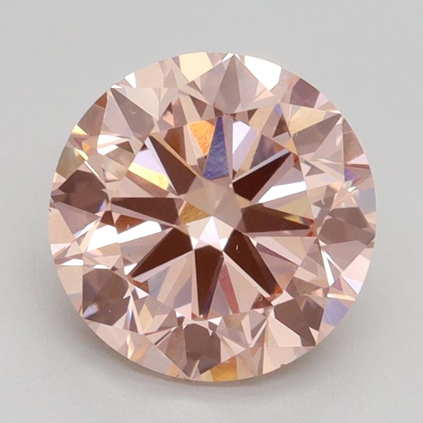 2.51 Ct. Fancy Intense Pink Round Lab Grown Diamond