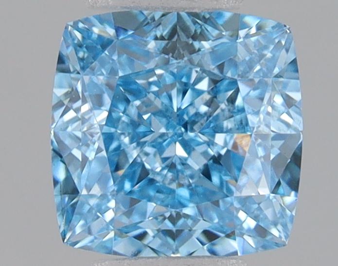 1.05 Ct. Fancy Vivid Blue Cushion Lab Grown Diamond