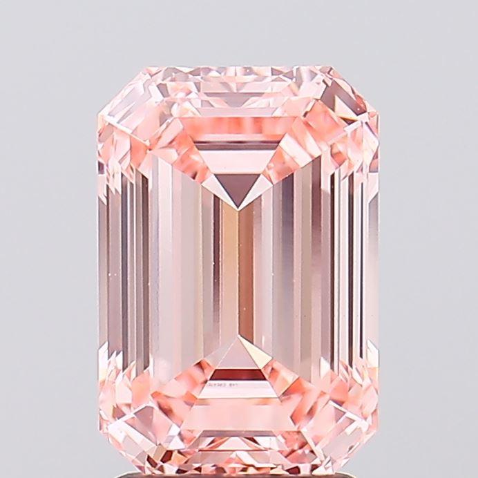 2.56 Ct. Fancy Vivid Pink Emerald Lab Grown Diamond