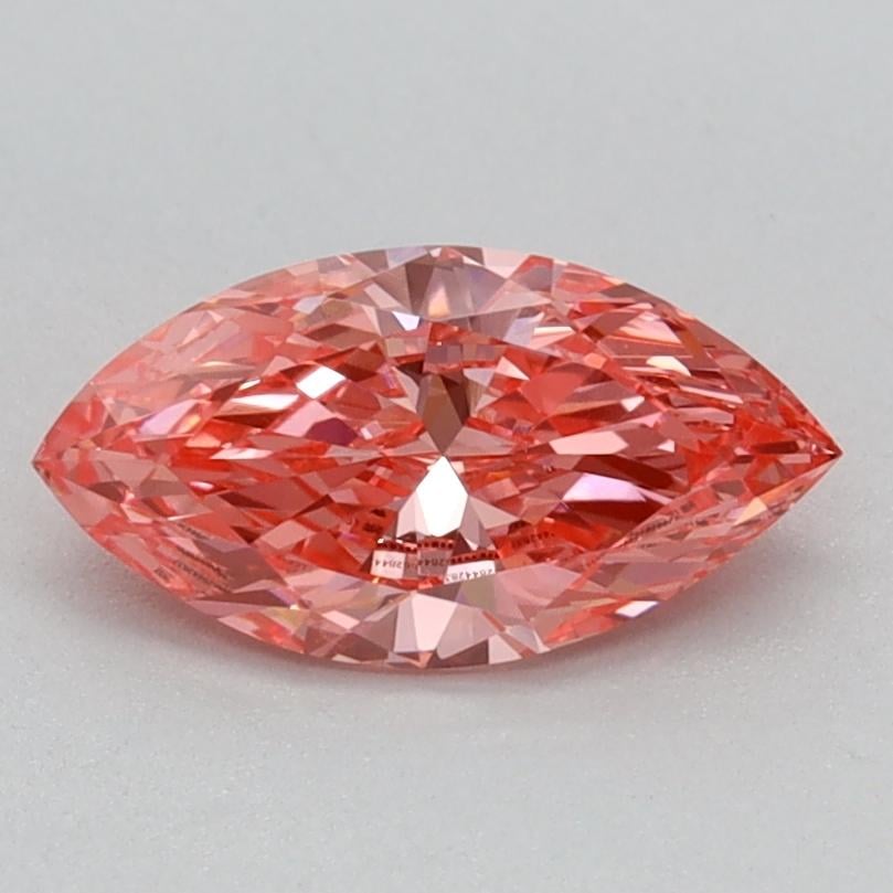 0.65 Ct. Fancy Vivid Pink Marquise Lab Grown Diamond