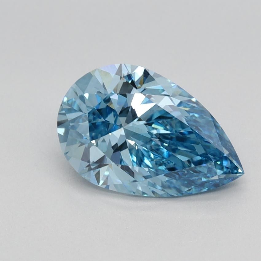 1.33 Ct. Fancy Vivid Blue Pear Lab Grown Diamond