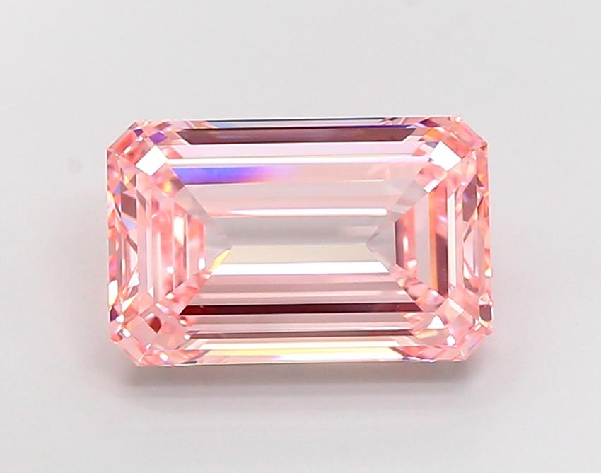 10.06 Ct. Fancy Vivid Pink Emerald Lab Grown Diamond