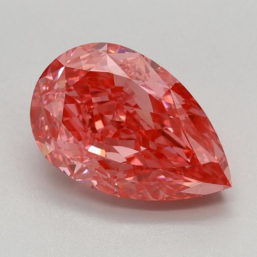 2.12 Ct. Fancy Vivid Pink Pear Lab Grown Diamond