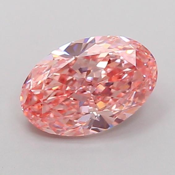 1.54 Ct. Fancy Vivid Pink Oval Lab Grown Diamond