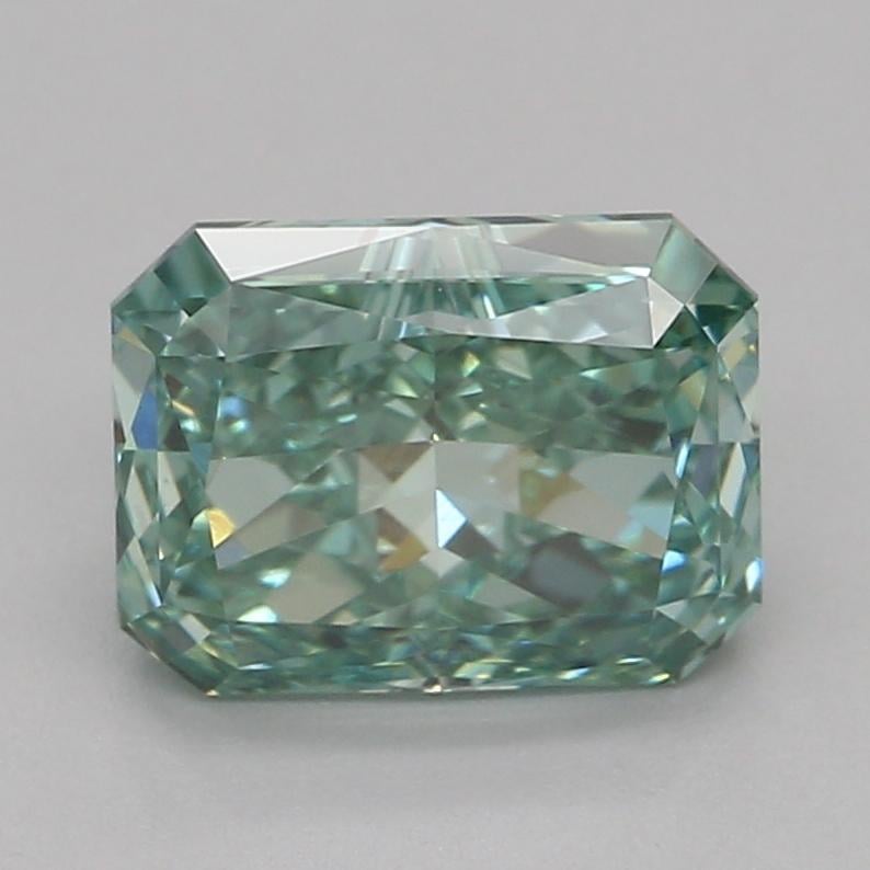 1.09 Ct. Fancy Vivid Green Radiant Lab Grown Diamond