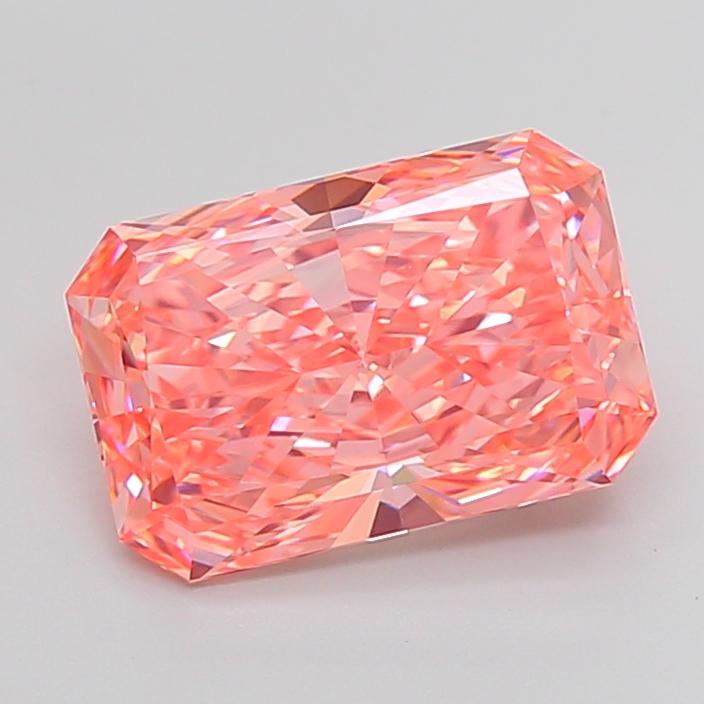 5.00 Ct. Fancy Vivid Pink Radiant Lab Grown Diamond