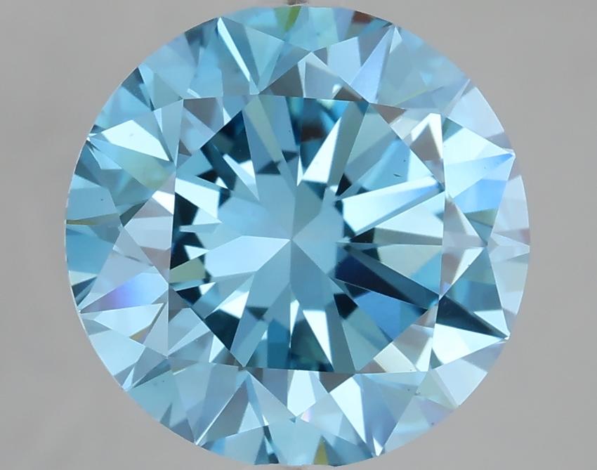 4.00 Ct. Fancy Vivid Blue Round Lab Grown Diamond