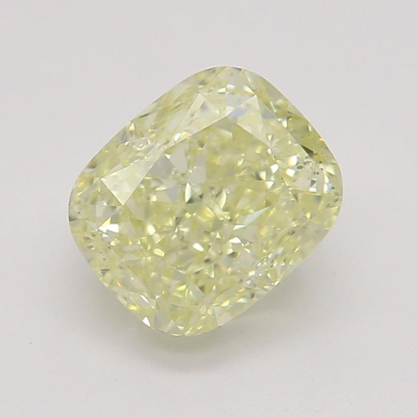 0.92 Ct. Fancy Light Yellow Cushion Diamond