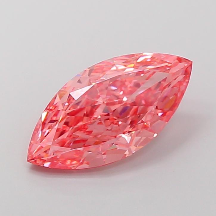 5.00 Ct. Fancy Vivid Pink Marquise Lab Grown Diamond