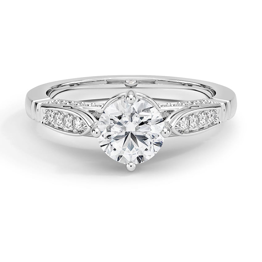 Custom Vintage-Inspired Cathedral Diamond Ring