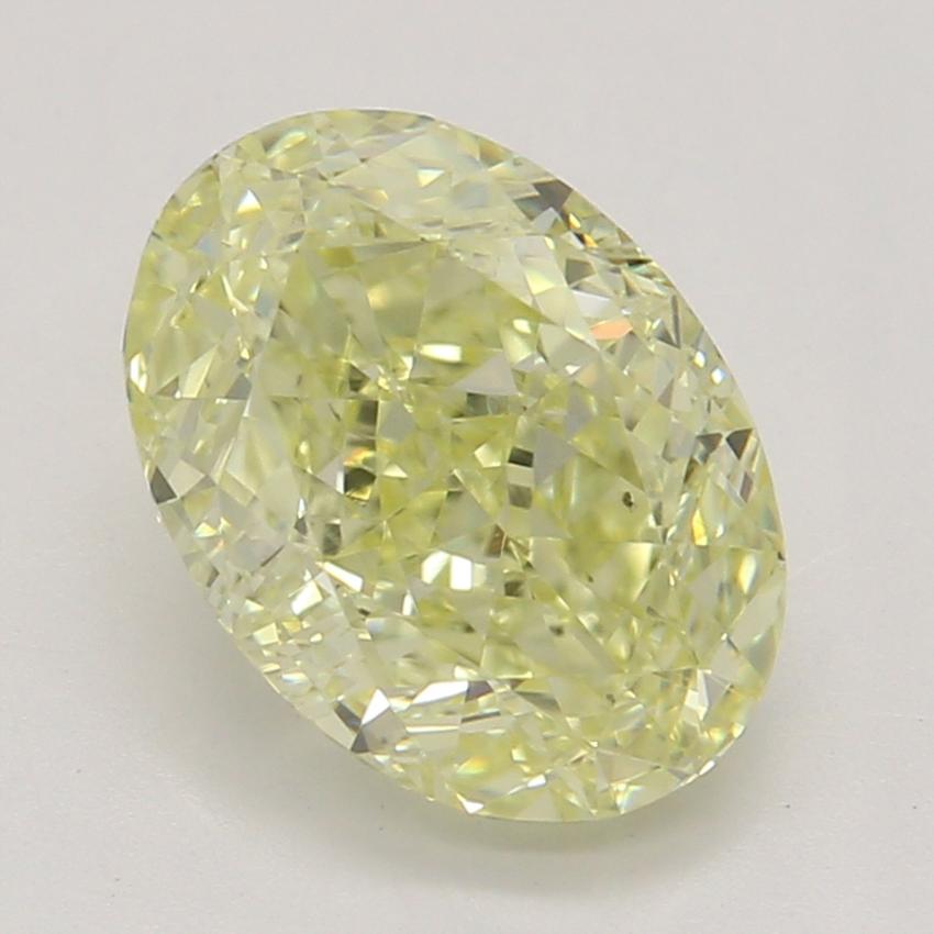 1.34 Ct. Fancy Light Yellow Oval Diamond