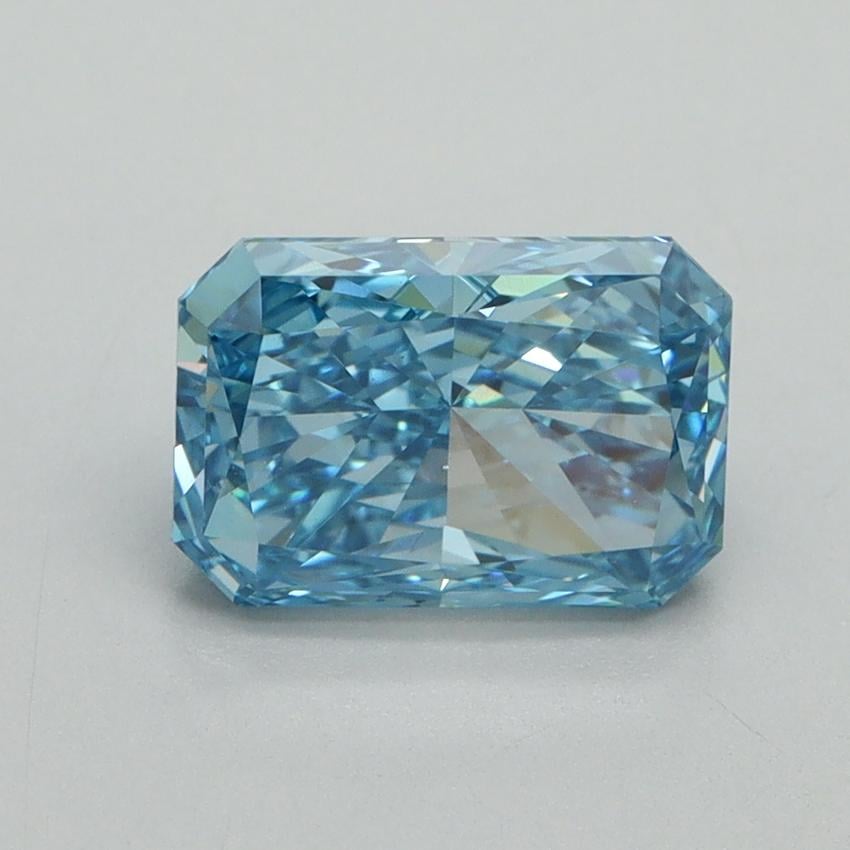 1.69 Ct. Fancy Vivid Blue Radiant Lab Grown Diamond