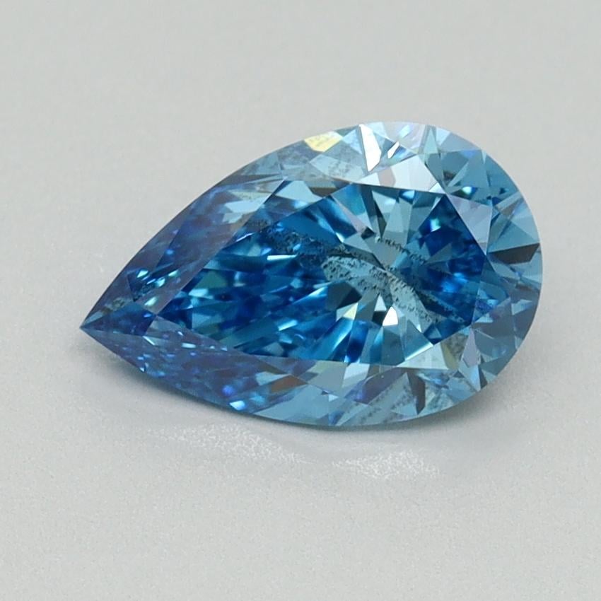 1.18 Ct. Fancy Vivid Blue Pear Lab Grown Diamond