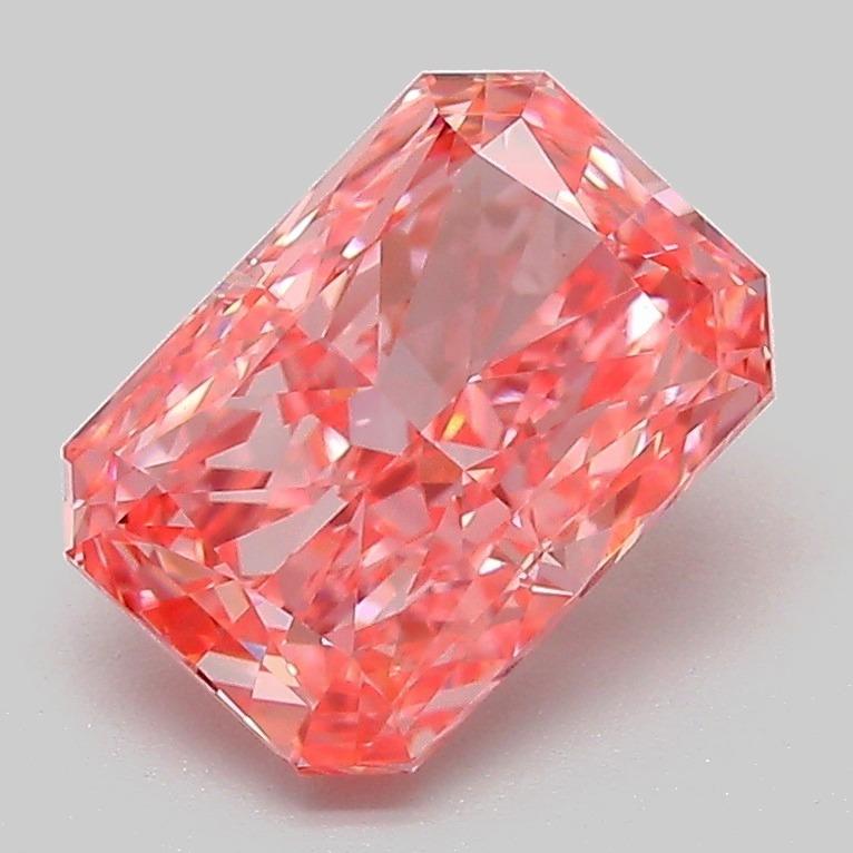 2.04 Ct. Fancy Vivid Pink Radiant Lab Grown Diamond