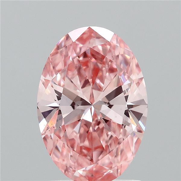 1.60 Ct. Fancy Vivid  Pink Oval Lab Grown Diamond