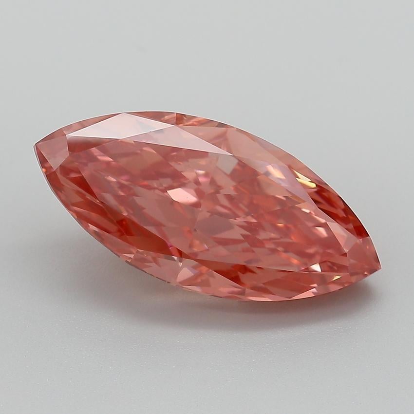 5.05 Ct. Fancy Vivid  Pink Marquise Lab Grown Diamond