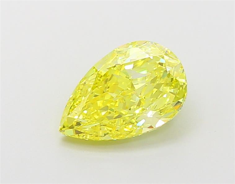 1.50 Ct. Fancy Vivid  Yellow Pear Lab Grown Diamond