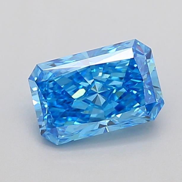0.97 Ct. Fancy Vivid  Blue Radiant Lab Grown Diamond