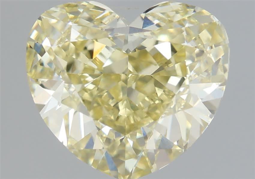 2.60 Ct. Fancy Intense Yellow Heart Lab Grown Diamond