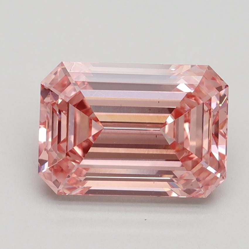 3.01 Ct. Fancy Intense Pink Emerald Lab Grown Diamond